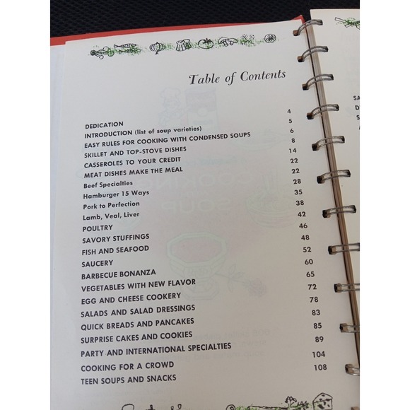 Cooking with Soup – A Campbell Cookbook 1969 Vintage Revised Edition Spiral-B... - Picture 4 of 14